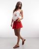 Miss Selfridge Miss Selfridge embroidered handkerchief top in white - 4