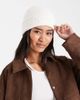Miss Selfridge Miss Selfridge embroidered hearts knit beanie in cream-White - 2