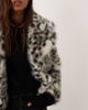Miss Selfridge Miss Selfridge faux fur coat in dalmatian print-Multi - 4