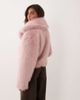 Miss Selfridge Miss Selfridge faux fur cropped jacket in pink - 4