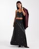 Miss Selfridge Miss Selfridge faux leather studded maxi skirt in black - 1