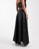 Miss Selfridge Miss Selfridge faux leather studded maxi skirt in black - 3