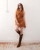 Miss Selfridge Miss Selfridge festival suedette sleeveless dress in tan-Brown - 3