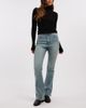Miss Selfridge Miss Selfridge flare jeans in dirty wash-Blue - 1