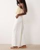 Miss Selfridge Miss Selfridge flared denim jeans in cream - part of a set-White - 3