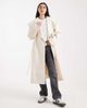 Miss Selfridge Miss Selfridge formal wrap coat in cream-White - 1