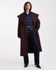 Miss Selfridge Miss Selfridge formal wrap coat in plum-Purple - 1