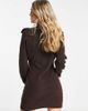 Miss Selfridge Miss Selfridge frill knitted dress in chocolate-Brown - 2
