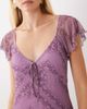 Miss Selfridge Miss Selfridge frill sleeve midaxi dress in purple tapestry print - 3