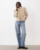 Miss Selfridge Miss Selfridge funnel neck cinched waist cropped trench coat in stone-Neutral - 2
