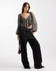 Miss Selfridge Miss Selfridge gold puff sleeve blouse - 2
