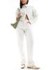 Miss Selfridge Miss Selfridge heart pocket straight leg jeans-White - 1