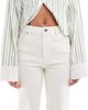 Miss Selfridge Miss Selfridge heart pocket straight leg jeans-White - 4