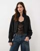 Miss Selfridge Miss Selfridge jacquard victoriana jacket in black - 1