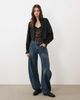 Miss Selfridge Miss Selfridge jacquard victoriana jacket in black - 2
