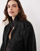 Miss Selfridge Miss Selfridge jacquard victoriana jacket in black - 3