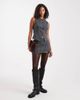 Miss Selfridge Miss Selfridge jersey skort in pinstripes - part of a set-Gray - 3
