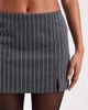 Miss Selfridge Miss Selfridge jersey skort in pinstripes - part of a set-Gray - 4