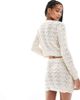 Miss Selfridge Miss Selfridge knit crochet cardigan in cream - part of a set-White - 2