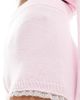 Miss Selfridge Miss Selfridge knit lace trim booty shorts in pink - part of a set - 4