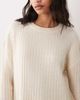 Miss Selfridge Miss Selfridge knit ribbed cozy mini dress in cream-White - 4