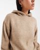 Miss Selfridge Miss Selfridge knit tie hooded sweater in beige-Neutral - 4