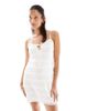 Miss Selfridge Miss Selfridge lace and ruffle detail mini dress in white - 4