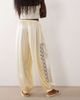 Miss Selfridge Miss Selfridge lace detail satin balloon pants-White - 4