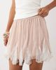 Miss Selfridge Miss Selfridge lace godet mini skirt in pink - part of a set - 3