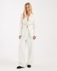Miss Selfridge Miss Selfridge lace insert cinch blazer in ivory - part of a set-White - 3