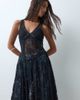 Miss Selfridge Miss Selfridge lace midi dress in black - 3