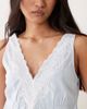 Miss Selfridge Miss Selfridge lace mix chambray cami top in light blue wash - 3