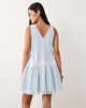 Miss Selfridge Miss Selfridge lace mix chambray denim dress in blue wash - 3
