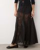 Miss Selfridge Miss Selfridge lace mix godet maxi skirt in black - 2