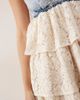 Miss Selfridge Miss Selfridge lace mix mini dress in blue wash - 3