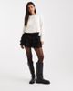Miss Selfridge Miss Selfridge lace ruffle shorts in black - 1