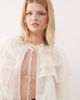 Miss Selfridge Miss Selfridge layered chiffon cape in ecru-White - 2