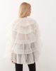Miss Selfridge Miss Selfridge layered chiffon cape in ecru-White - 3