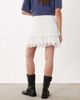 Miss Selfridge Miss Selfridge layered mini skirt with lace trim in white - 4