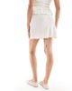 Miss Selfridge Miss Selfridge linen blend mini skirt in stone-Neutral - 2