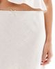 Miss Selfridge Miss Selfridge linen blend mini skirt in stone-Neutral - 3