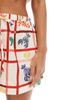 Miss Selfridge Miss Selfridge linen shorts in lobster print - part of a set-Multi - 4
