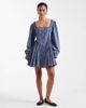 Miss Selfridge Miss Selfridge long sleeve chambray mini dress in blue wash - 2
