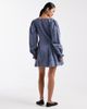 Miss Selfridge Miss Selfridge long sleeve chambray mini dress in blue wash - 4