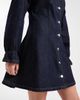 Miss Selfridge Miss Selfridge long sleeve denim dress in indigo wash-Navy - 3