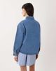 Miss Selfridge Miss Selfridge long sleeve denim shirt with bow-Blue - 4