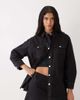 Miss Selfridge Miss Selfridge long sleeve easy denim shirt in black wash - 1