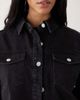 Miss Selfridge Miss Selfridge long sleeve easy denim shirt in black wash - 4