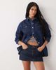 Miss Selfridge Miss Selfridge long sleeve easy denim shirt in indigo wash-Blue - 1