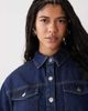 Miss Selfridge Miss Selfridge long sleeve easy denim shirt in indigo wash-Blue - 2